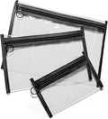 Clear Makeup Bags，small makeup bag, mesh zipper pouch bags, purse organizer by LEEVANOO