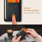 Buffway Slim Minimalist Front Pocket RFID Blocking Leather Wallets - Image 4
