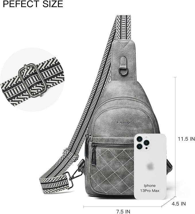 Sling Bag For Women Fanny Pack Crossbody Travel Shoulder Belt Bags Tote - Image 3