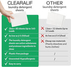 CLEARALIF Laundry Detergent Sheets, Apartments, Laundry Detergent Strips Eco - Image 4