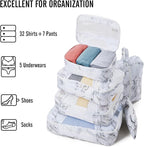 Veken 8 Set Packing Cubes for Travel Essentials, Suitcase Organizer Bags in 4 - Image 5