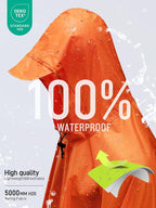 SaphiRose Hooded Rain Poncho Waterproof Raincoat Jacket - Image 3