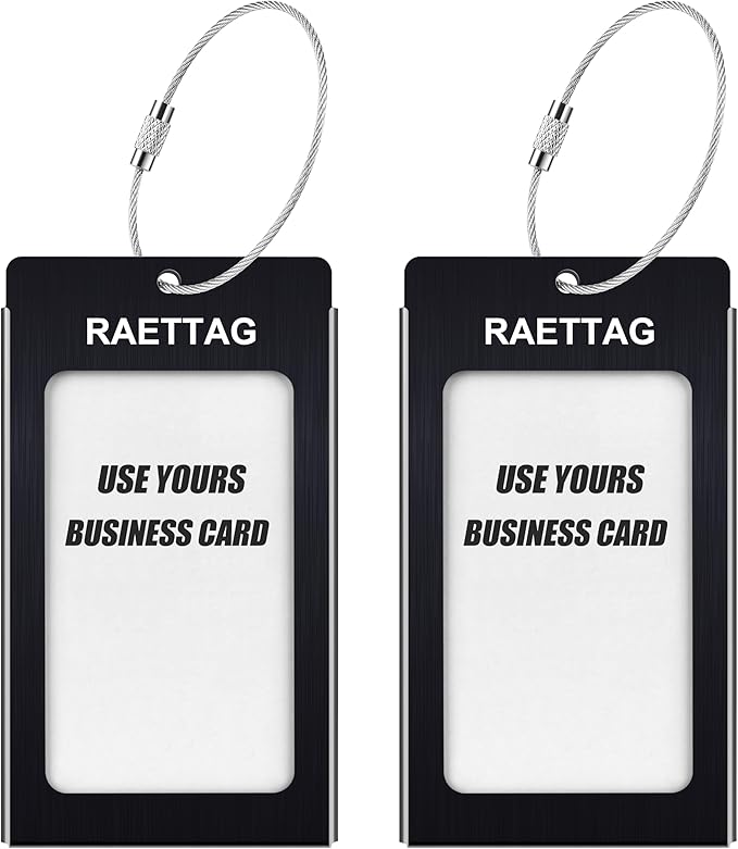 Luggage Tags Metal Suitcase Tags Travel Bag ID Identifier Luggage Tag - Image 2