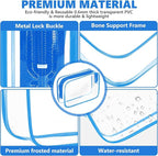 AURUZA 4 Pack Clear Toiletry Bag, Portable Travel Makeup Bags - Image 4