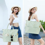 Beach Pool Bags Tote for Women Ladies Large Gym Tote Carry On Bag - Image 4