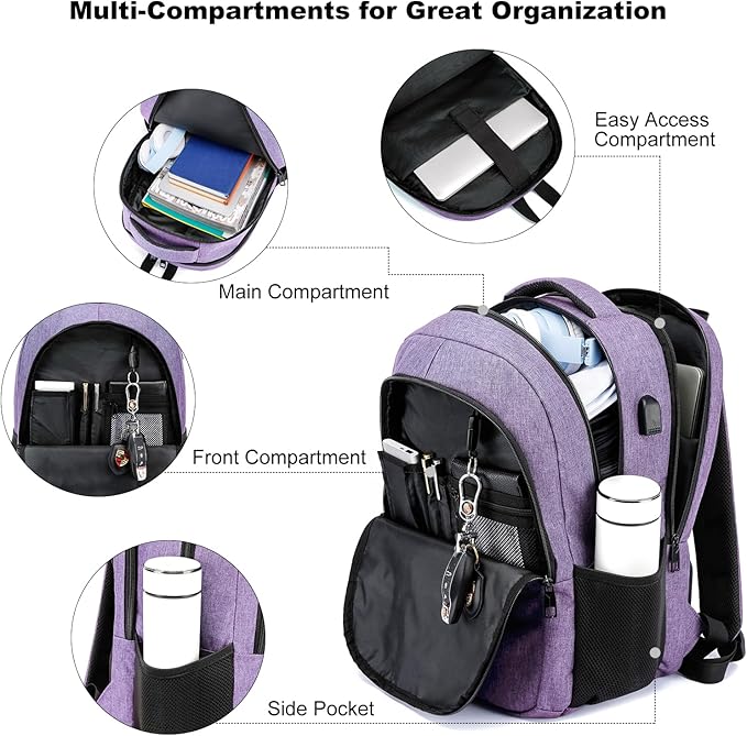 BIKROD Backpack for Girls Women, School Backpack for Teen Boys, Lightweight - Image 2