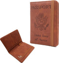 Melsbrinna Premium Leather Passport Holder Covers Case, Waterproof Rfid by Melsbrinna