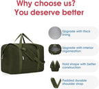 Carry on luaggage 22x14x9 Airlines Approved Foldable Carry on Bag Travel Duffel - Image 5