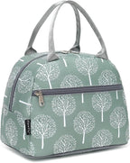 FlowFly Lunch Bag for Women Insulated Lunch Box Corduroy Lunch Tote Cooler for by FlowFly