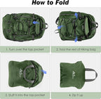 MoKo Hiking Backpack, 40L Large Capacity Camping Backpack - Image 6