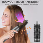 AOMEES Professional Hot Air Styler & Drying System, 6 in 1 Powerful Hair Dryer Brush • Styling Without Heat Damage, with Air Curler, Hair Dryer, Volumizer, Hair Straightener, Smooth Comb