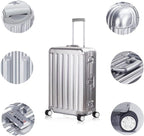 TRAVELKING All Aluminum Luggage Zipperless Hard Shell Suitcase - Image 2
