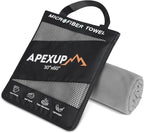 APEXUP Microfiber Travel Towel, Ultra Absorbent Quick Dry Towels, Lightweight by APEXUP