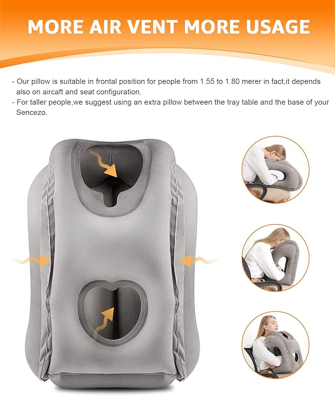Sunany Travel Pillow, Inflatable Neck Pillow Used - Image 2