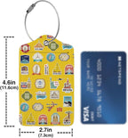 Travel Stamps Collection 2-Pack Luggage Tags - Image 4