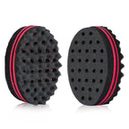 2 Pcs Hair Sponge for Black Men Curls - Double Sided Curling Sponge, Small Holes Hair Twist Tool, Twist Brush for Textured Styling