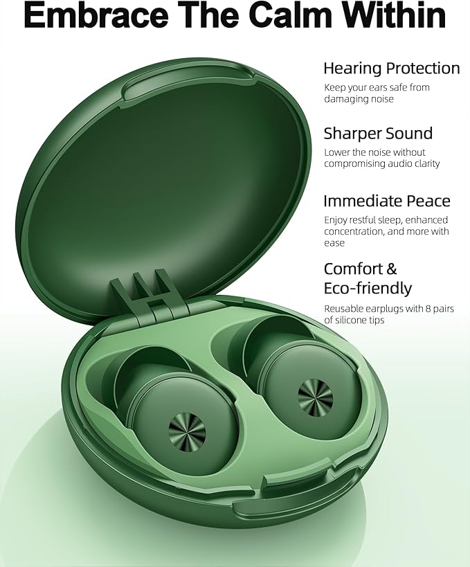 45dB Ear Plugs for Sleeping 0.1oz Ultra-Comfy Noise Cancelling Ear Plugs for - Image 4