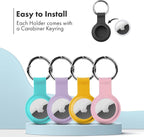 Apple AirTag Holders 4 Pack, Dustproof & Washable Cases, Silicon Covers - Image 5