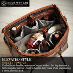 Graham Whiskey Bottle Carrier and Weekender Travel Bag | Customizable - Image 2