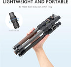 Lightweight Carbon Fiber Reverse Folding Travel Tripod - Image 4