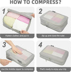 BAGAIL 4 Set/6 Set/8 Set Compression Packing Cubes Travel Accessories - Image 4
