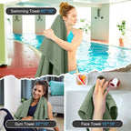 Quick Dry Travel Towel, 3 Sizes 1 Pack Camping Microfiber Towel, Lightweight - Image 5