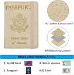 Melsbrinna Premium Leather Passport Holder Covers Case, Waterproof Rfid - Image 5
