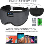 LC-dolida Sleep Headphones, Sleep Mask Bluetooth Wireless Music Eye Mask - Image 5