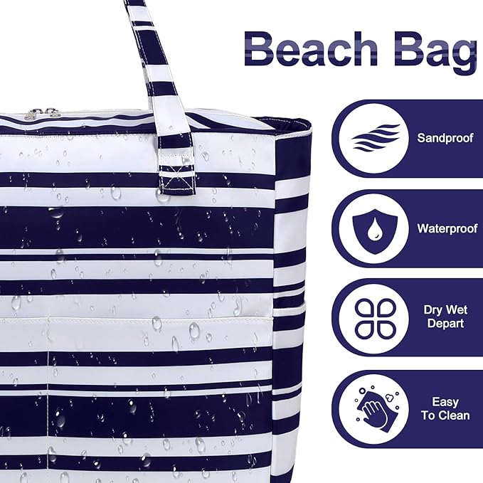 Waterproof Beach Tote Pool Bags - Image 4