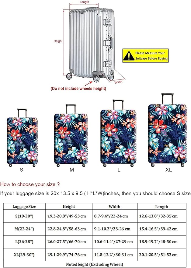 Suitcase Cover, Carry on Luggage Cover Protector - Image 6