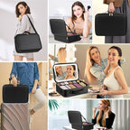 15“×11“Professional Makeup Train Case, Large Waterproof Travel Makeup bag - Image 8