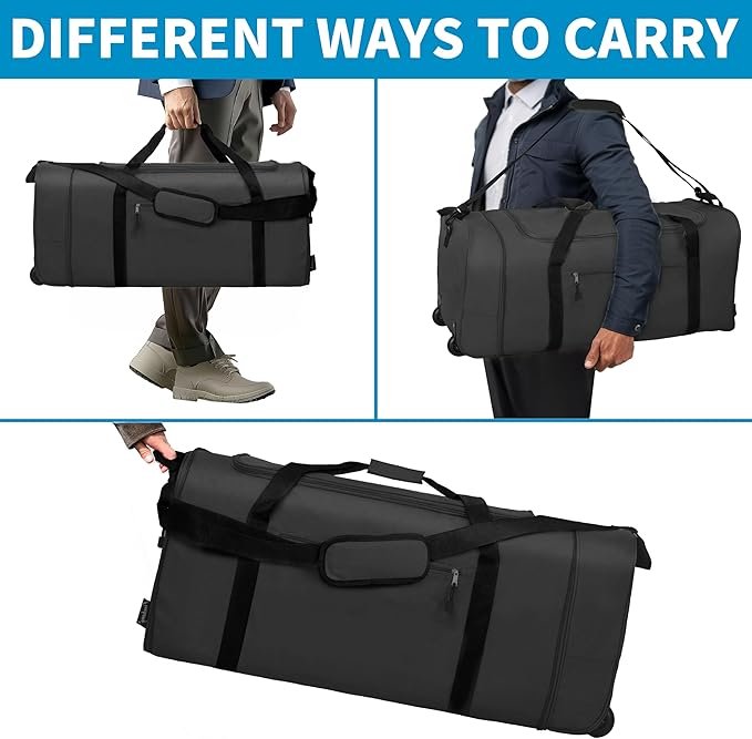 Finnhomy 100L Foldable Rolling Duffel Bag - Image 6