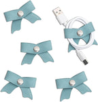 SenseAGE 5 Pack Cord Organizer, Bow Cord Keeper, Cable Organizer USB holder by SenseAGE
