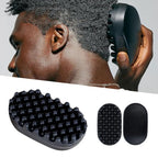 Curl Hair Silicone Brush, Melous 2024 Massage & Wash Curl Hair Brush Comb for Braiding Hair Pre Stretched Hair Extension Hair Reduce Pulling, Black