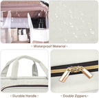 Toiletry Bag for Women with Jewelry Organizer Compartment, Travel Makeup - Image 5