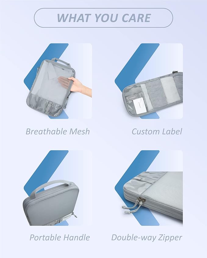 BAGSMART 6 Set /4 Set/2 Set Compression Packing Cubes - Image 5