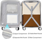 Hanke Hard Shell Luggage Sets 3 Pieces, Carry On and Checked Luggage Sets - Image 6