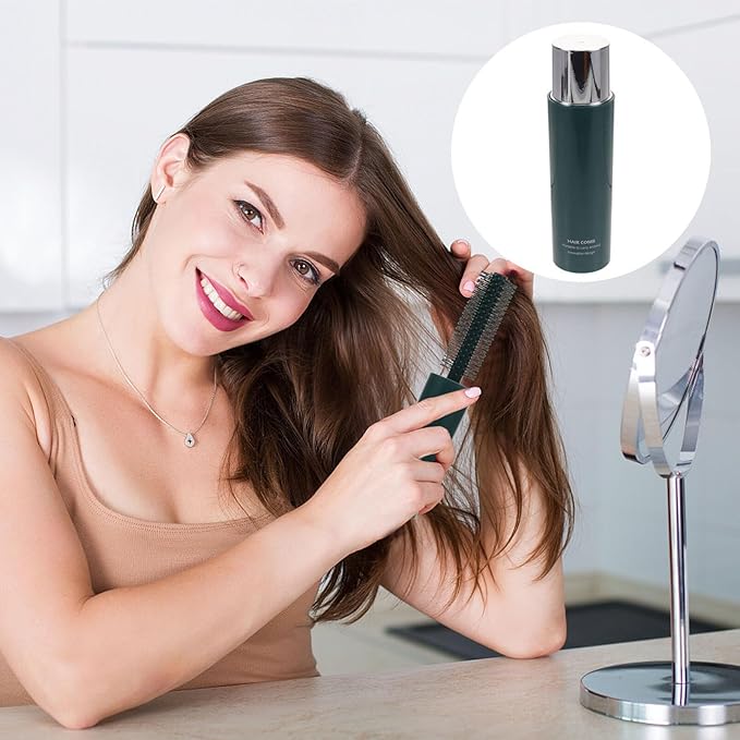 Luxshiny Round Brush for Blow Drying Curly Hair, Bangs, Thin Short Hair, Ergonomic Handle Material, Portable Travel Brush for Women