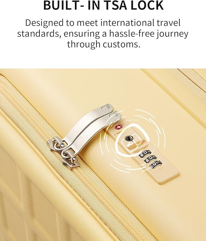 aji Expandable Top Opening 26 Inch Checked Luggage - Image 10