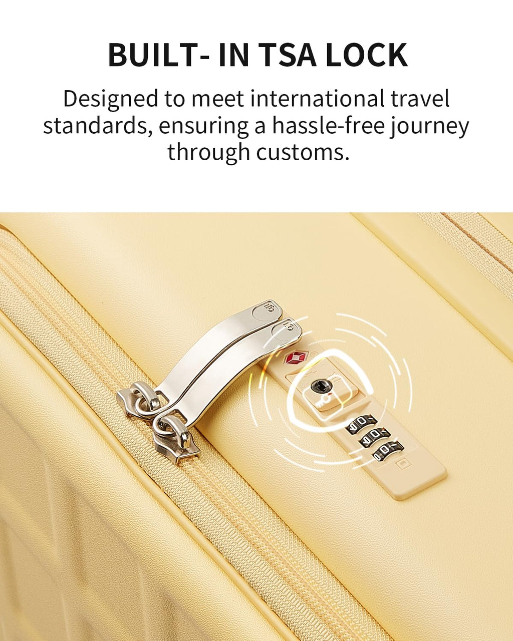 Expandable Top Opening 28 Inch Checked Luggage with Spinner Wheels (Cheese Yellow / 28-Inch Checked-Large)