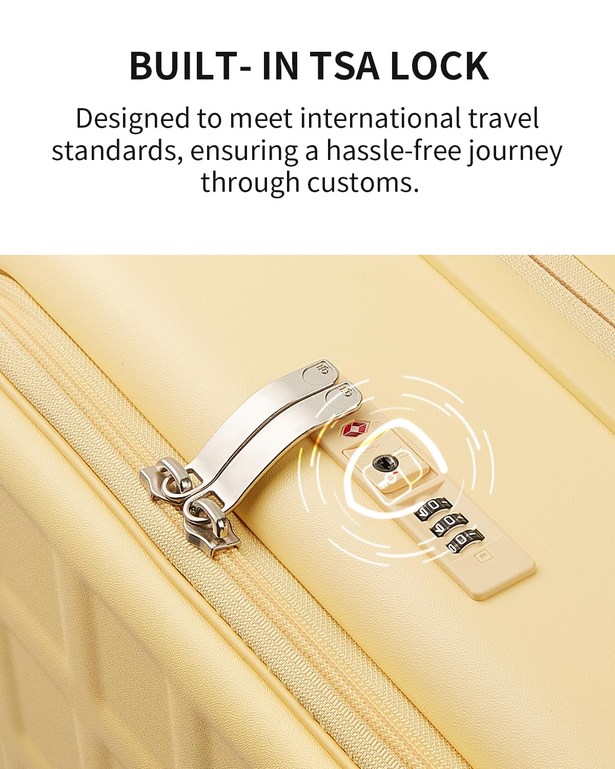 Expandable Top Opening 28 Inch Checked Luggage with Spinner Wheels (Cheese Yellow / 28-Inch Checked-Large)