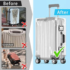 Yotako Clear PVC Suitcase Cover Tough Protector, 30 Inch Luggage Covers - Image 7
