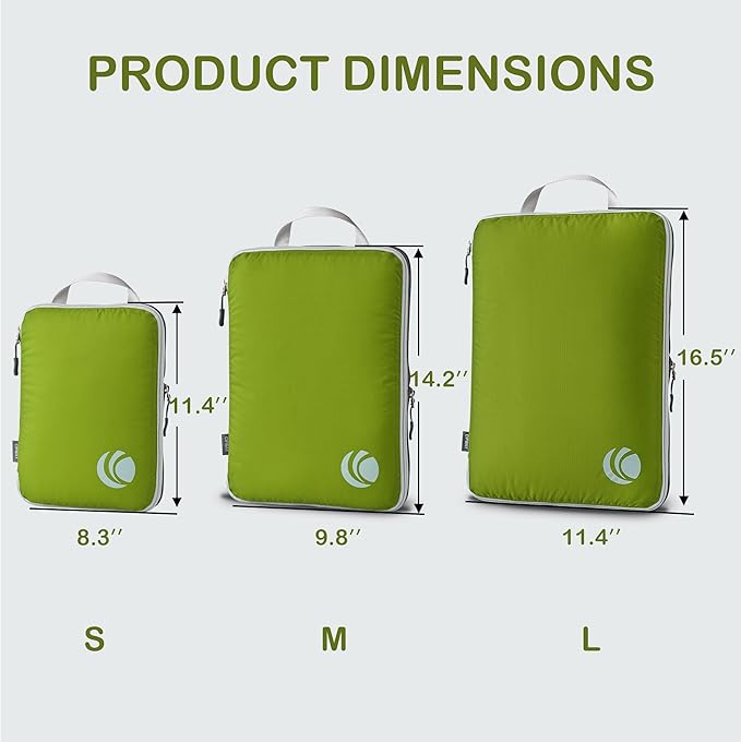 Cipway Compression Packing Cubes, Ultralight Luggage Organizer Bags, Travel - Image 4