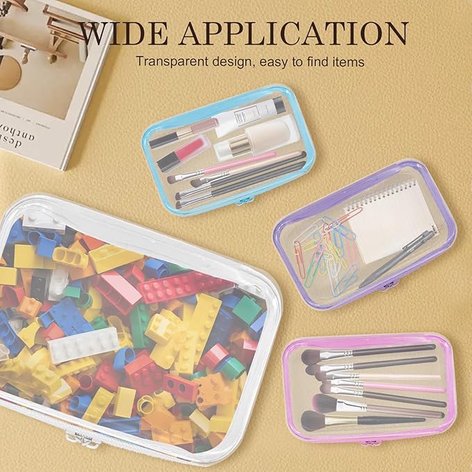 4PCS Clear Hard Zipper Case - Image 6