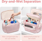LEDAOU Toiletry Bag for Women, Quilted Travel Makeup Bag Organizer - Image 5