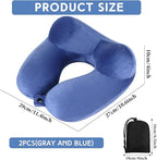 Sintuff 2 Pcs Inflatable Travel Pillow - Image 2