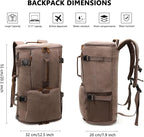 G-FAVOR 40L Travel Backpack, Vintage Canvas Rucksack Convertible Duffel Bag - Image 5