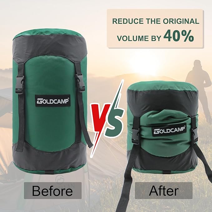 GOLDCAMP Compression Sack, Waterproof & Ultralight Sleeping Bag Stuff Sack - Image 3