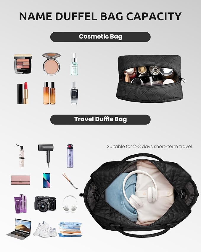 Women Gifts for Wife-Initial Duffle Bag - Image 3