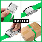 16 Pcs Cambuckle Tie Down Straps 1763lbs Break Strength Securing Straps 1'' x - Image 4
